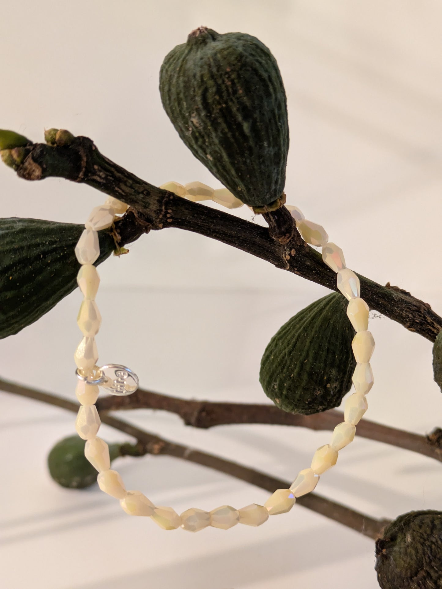 Armband creme/weiß